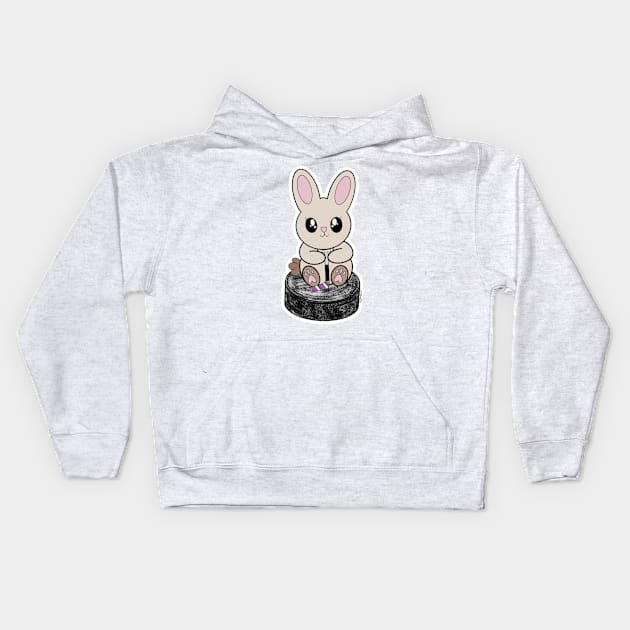 Puck Bunny (Genderqueer) Kids Hoodie by jberoldart